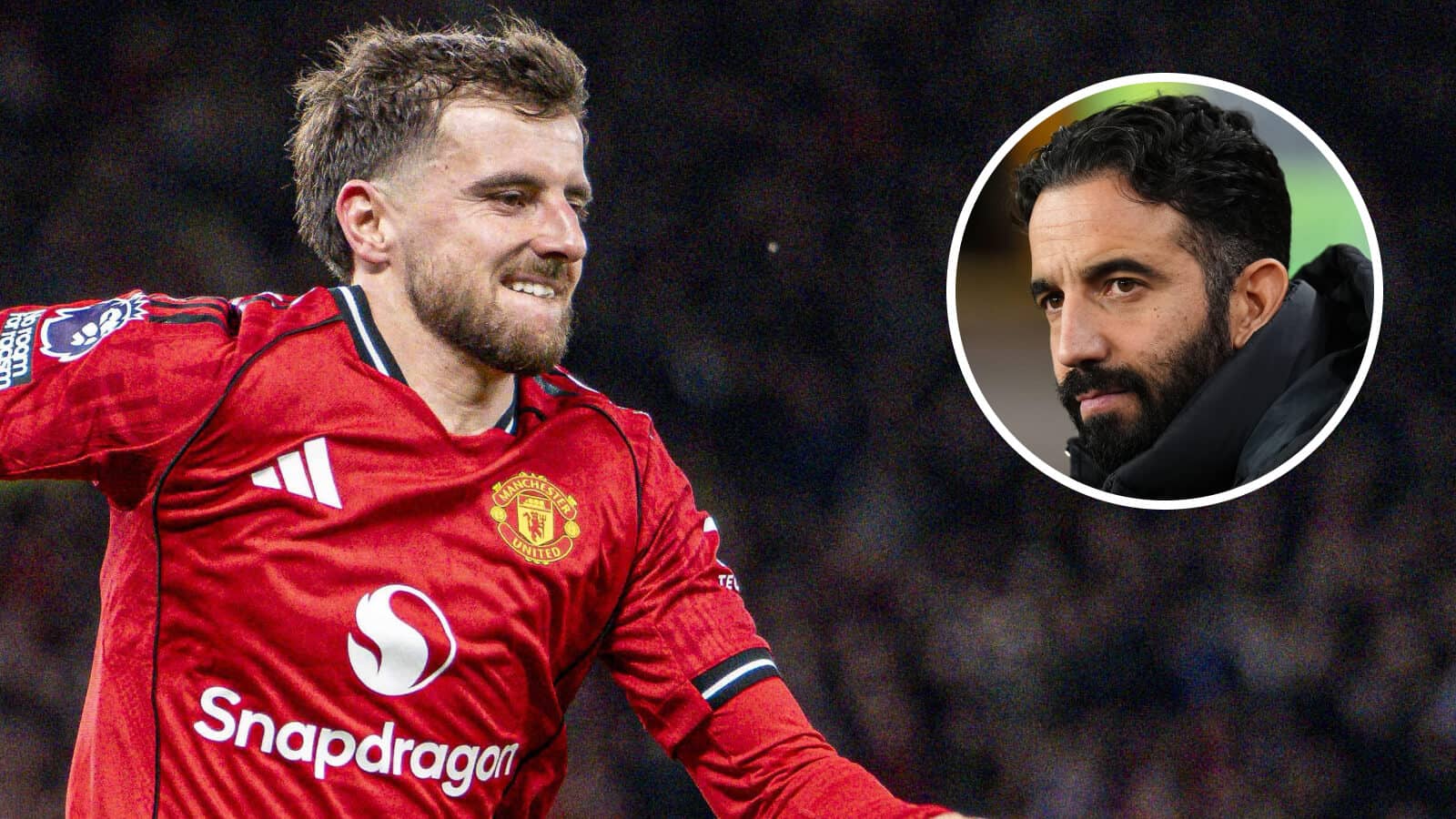 Manchester United midfielder Mason Mount and manager Ruben Amorim - copyright TEAMtalk