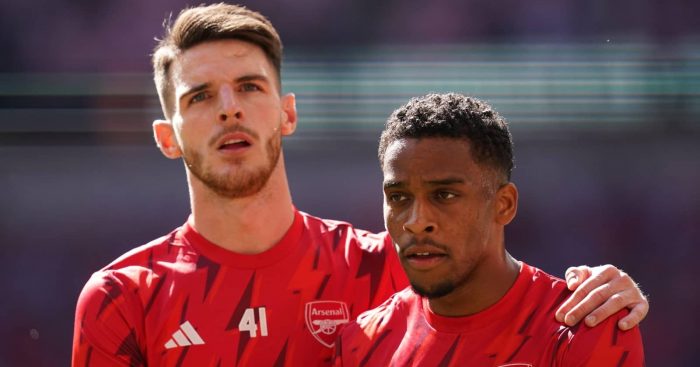 Arsenal duo Declan Rice and Jurrien Timber