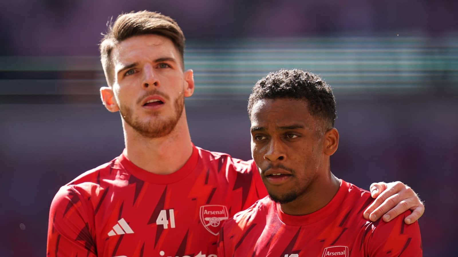 Arsenal duo Declan Rice and Jurrien Timber