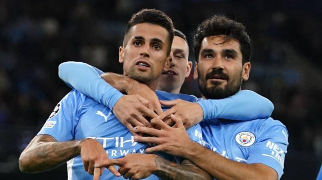 Joao Cancelo and Ilkay Gundogan, formerly of Man City