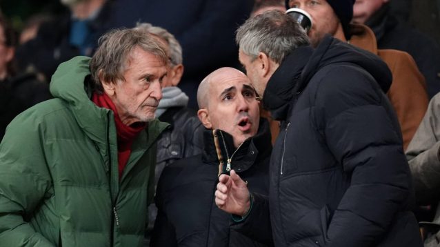 Man Utd hierarchy Sir Jim Ratcliffe, Omar Berrada and Jason Wilcox