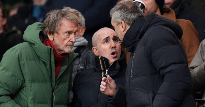 Man Utd hierarchy Sir Jim Ratcliffe, Omar Berrada and Jason Wilcox