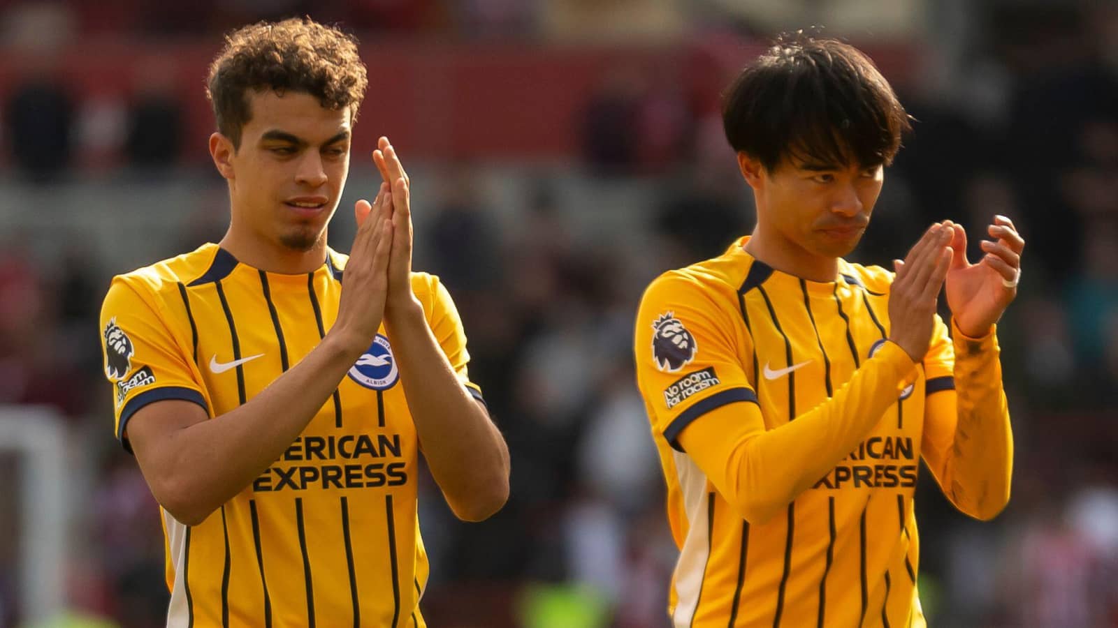 Brighton stars Yasin Ayari and Kaoru Mitoma