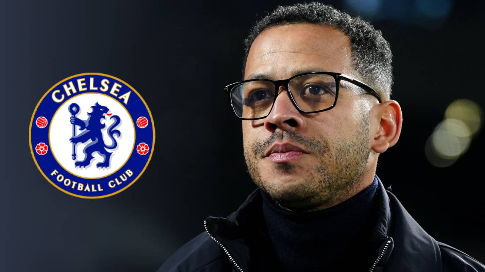 Liam Rosenior and the Chelsea badge