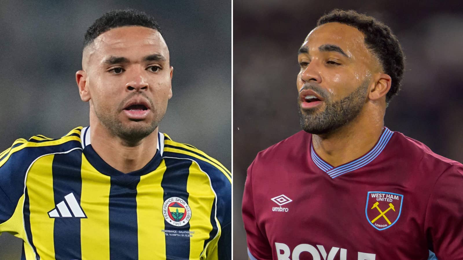 Youssef En-Nesyri (Fenerbahce) and Callum Wilson (West Ham)
