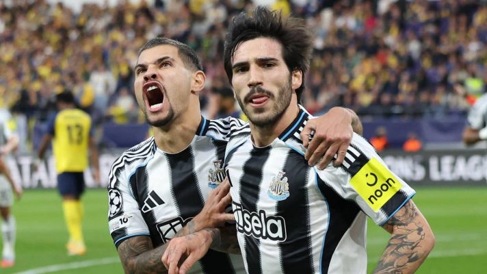 Newcastle duo Bruno Guimaraes and Sandro Tonali