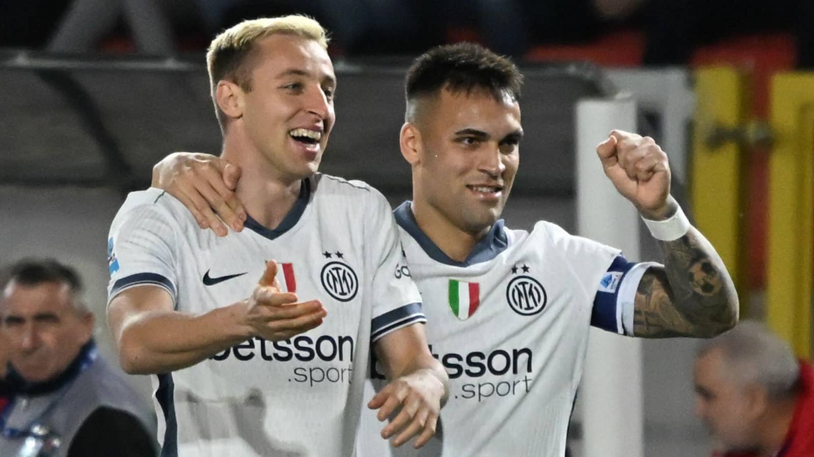 Inter Milan stars Davide Frattesi and Lautaro Martinez