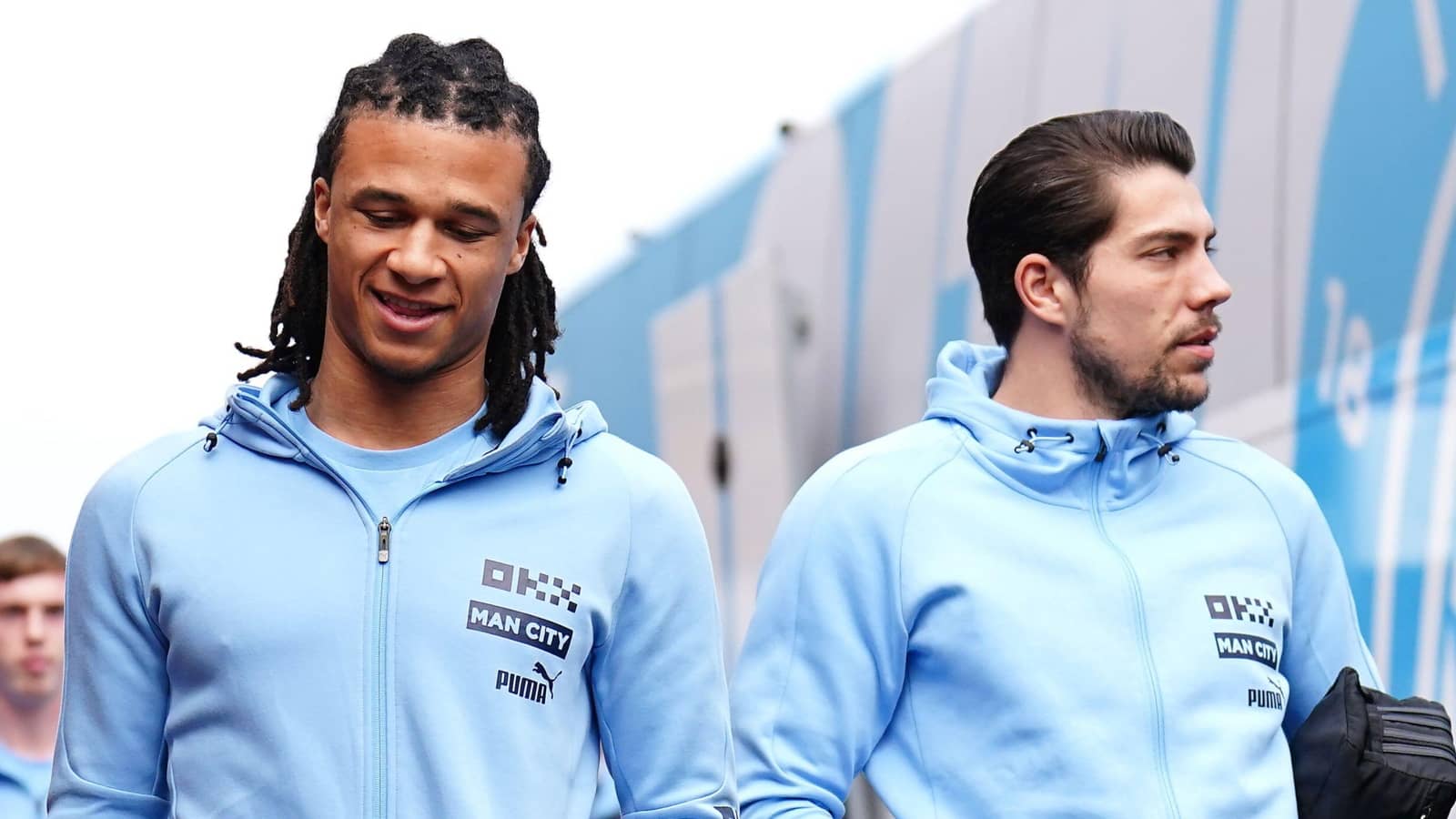 Nathan Ake and Stefan Ortega, Man City