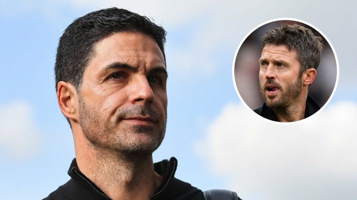 Arsenal manager Mikel Arteta and Man Utd manager Michael Carrick