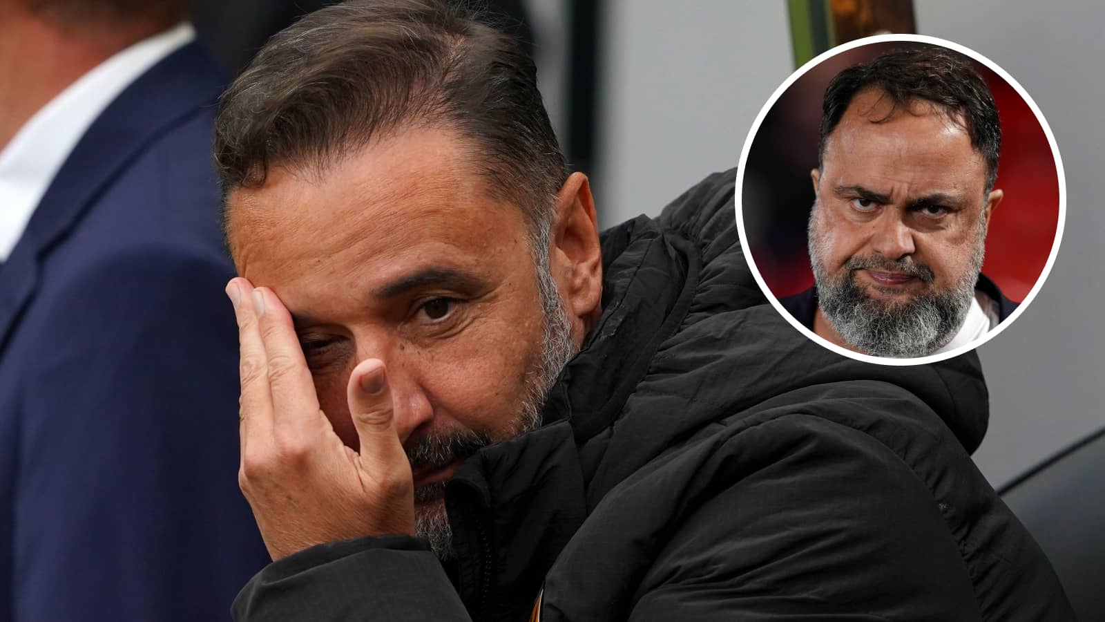 Vitor Pereira with Nottingham Forest owner Evangelos Marinakis