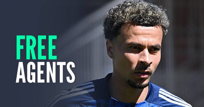 Free agents, with an image of Dele Alli