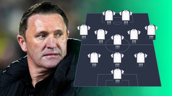 Robbie Keane and a Tottenham lineup graphic