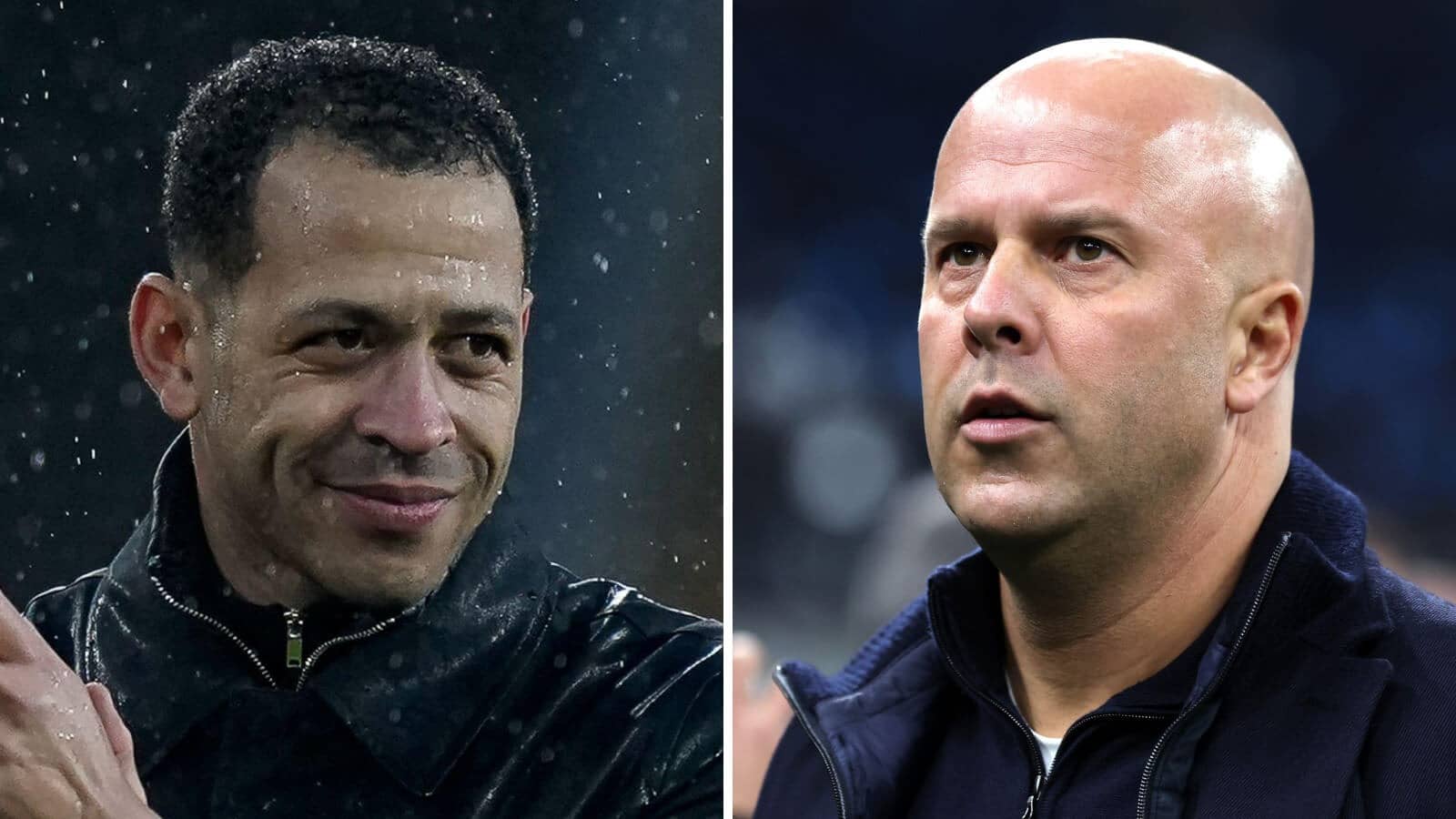 Split image of Chelsea manager Liam Rosenior and Liverpool manager Arne Slot - copyright TEAMtalk