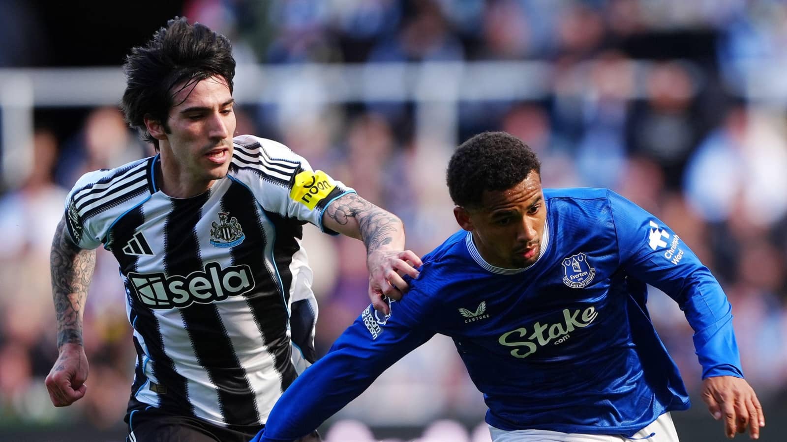 Newcastle star Sandro Tonali and Everton ace Iliman Ndiaye
