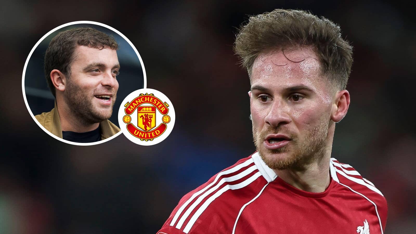 Fabrizio Romano, Manchester United and Alexis Mac Allister - copyright TEAMtalk