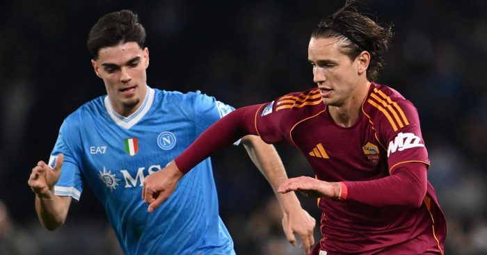 Miguel Gutierrez of Napoli and Daniele Ghilardi of Roma