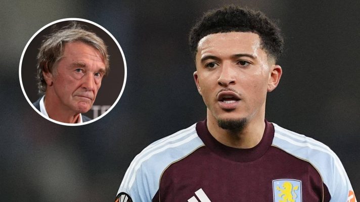 Jadon Sancho and Manchester United co-owner Sir Jim Ratcliffe