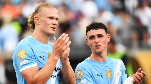Man City duo Erling Haaland and Phil Foden