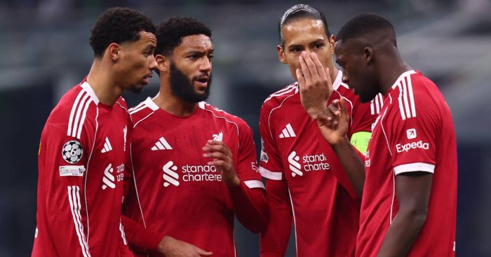 Liverpool stars Hugo Ekitike, Joe Gomez, Virgil van Dijk and Ibrahima Konate
