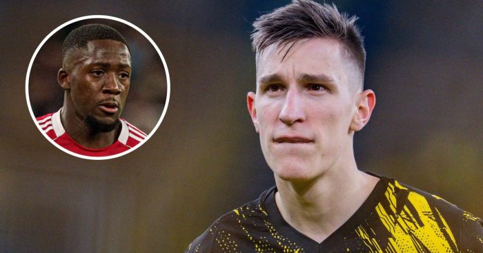 Borussia Dortmund centre-back Nico Schlotterbeck, Liverpool defender Ibrahima Konate