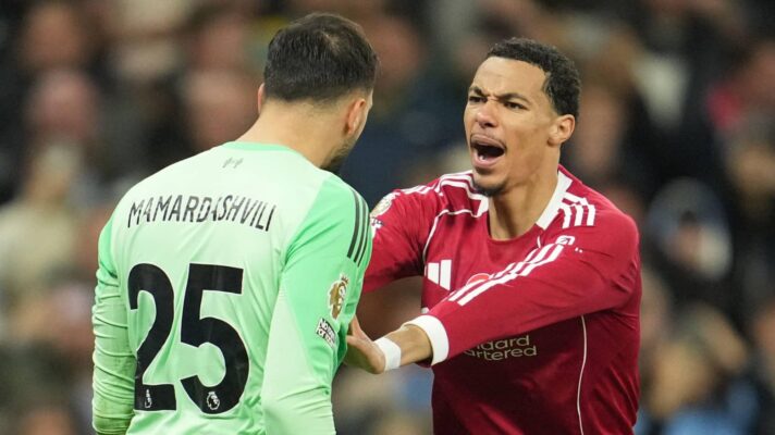 Liverpool stars Giorgi Mamardashvili and Hugo Ekitike