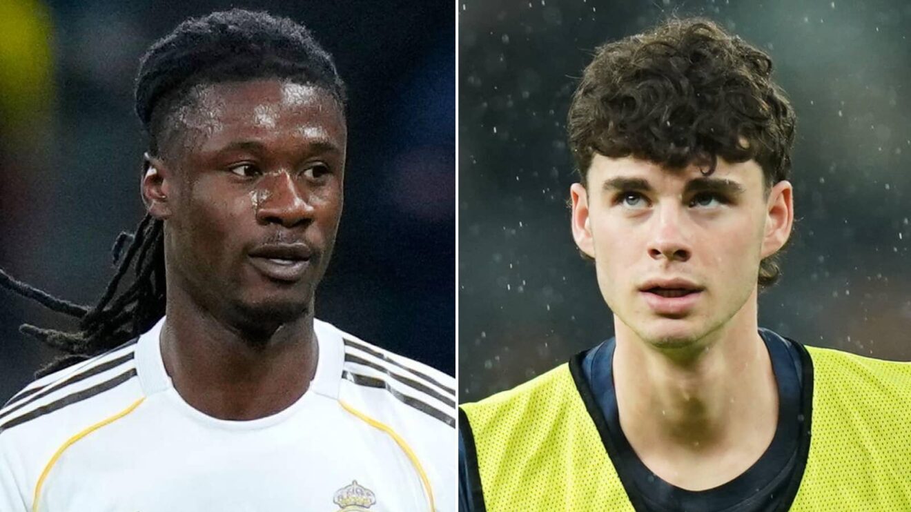 Real Madrid star Eduardo Camavinga and Tottenham midfielder Archie Gray
