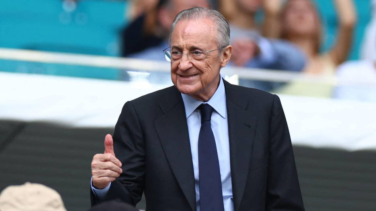Real Madrid president Florentino Perez