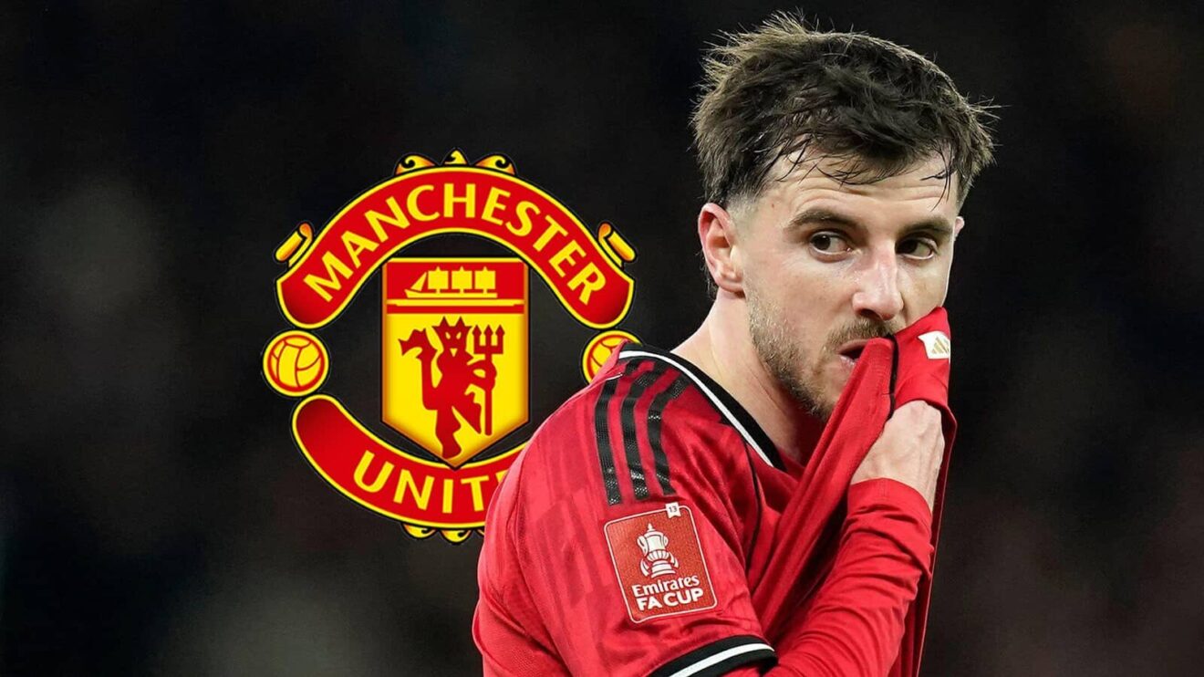 Manchester United badge and Mason Mount - copryight TEAMtalk