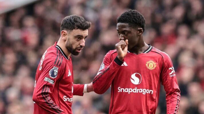 Man Utd duo Kobbie Mainoo and Bruno Fernandes