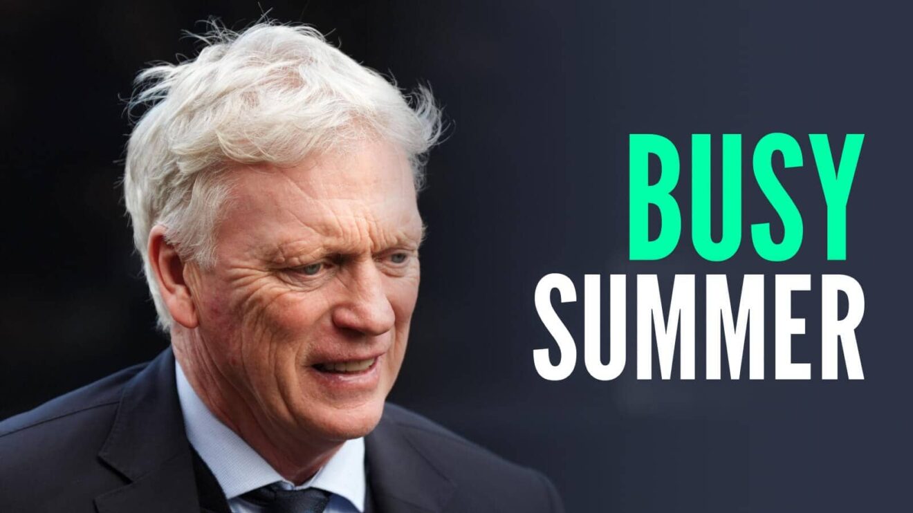 Everton manager David Moyes, with caption: Busy summer