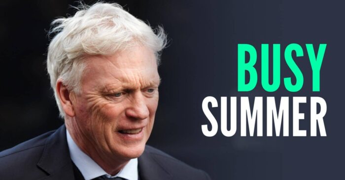 Everton manager David Moyes, with caption: Busy summer