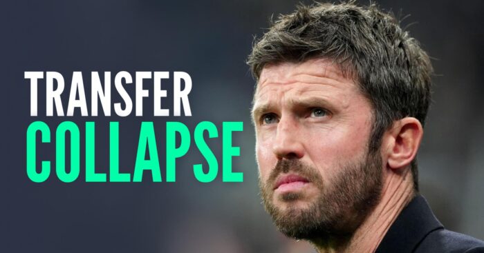 Man Utd interim manager Michael Carrick, TRANSFER COLLAPSE text