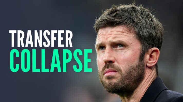 Man Utd interim manager Michael Carrick, TRANSFER COLLAPSE text