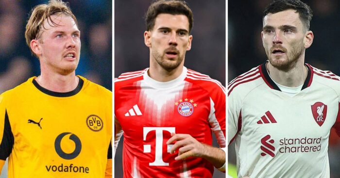 Julian Brandt, Leon Goretzka & Andy Robertson