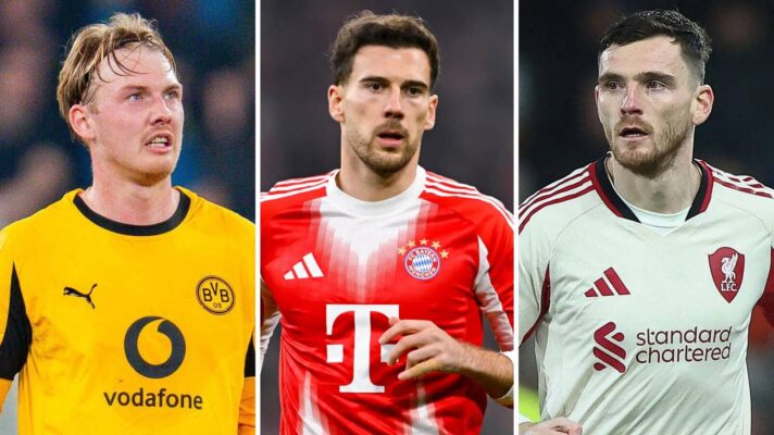 Julian Brandt, Leon Goretzka & Andy Robertson