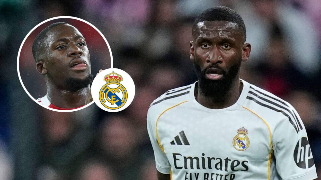 Real Madrid centre-back Antonio Rudiger, Liverpool centre-back Ibrahima Konate