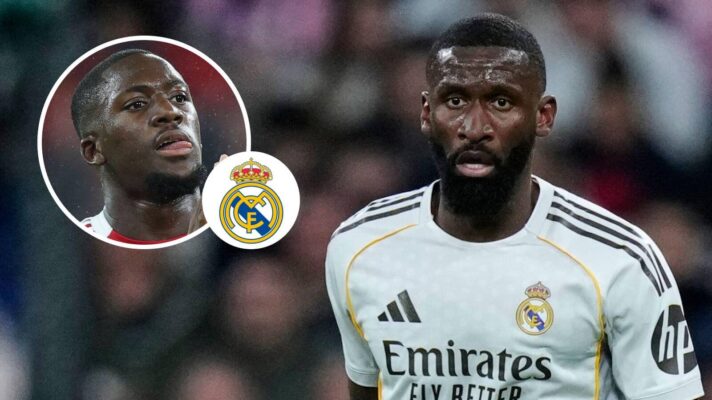 Real Madrid centre-back Antonio Rudiger, Liverpool centre-back Ibrahima Konate
