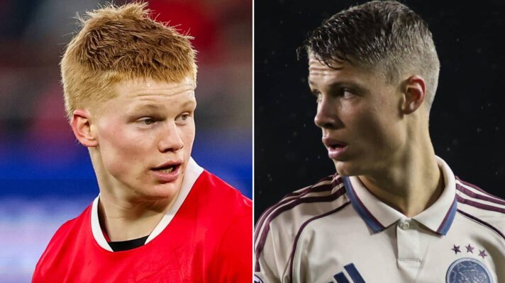 AZ Alkmaar star Kees Smit and Ajax youngster Sean Steur