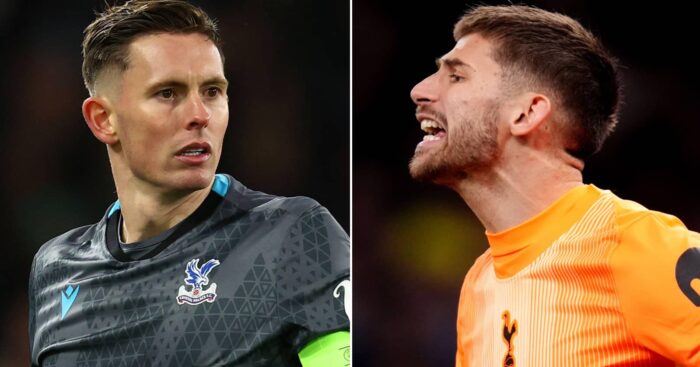 Crystal Palace star Dean Henderson and Tottenham keeper Guglielmo Vicario