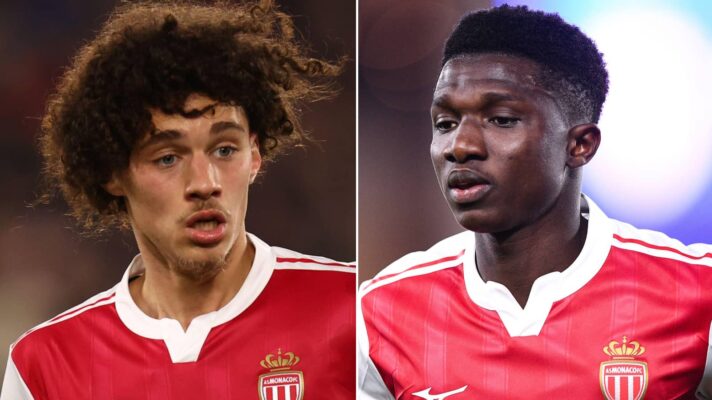 Monaco duo Maghnes Akliouche and Lamine Camara