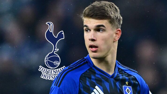 Tottenham star Luka Vuskovic, on loan with Hamburg