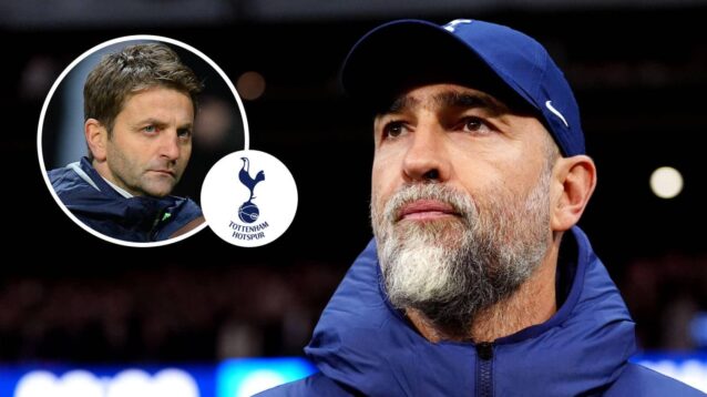 Tottenham interim boss Igor Tudor and, inset, former manager Tim Sherwood