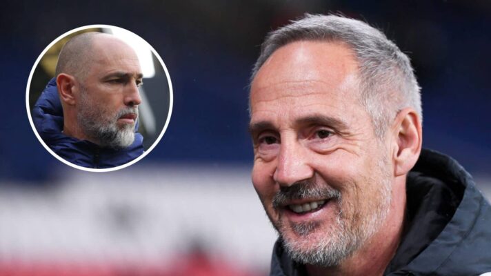 Adi Hutter and Tottenham manager Igor Tudor