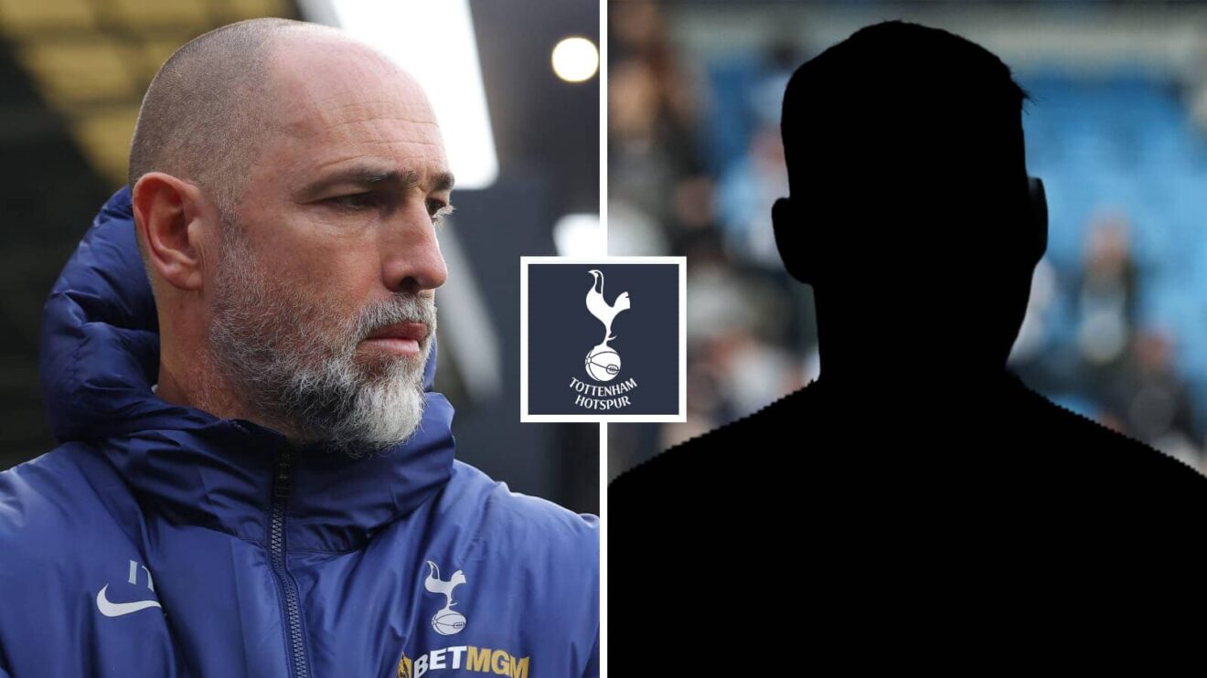 Split image of Tottenham Hotspur interim manager Igor Tudor and a shadow with the Tottenham Hotspur badge in between - copyright TEAMtalk