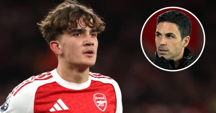 Arsenal star Max Dowman and manager Mikel Arteta