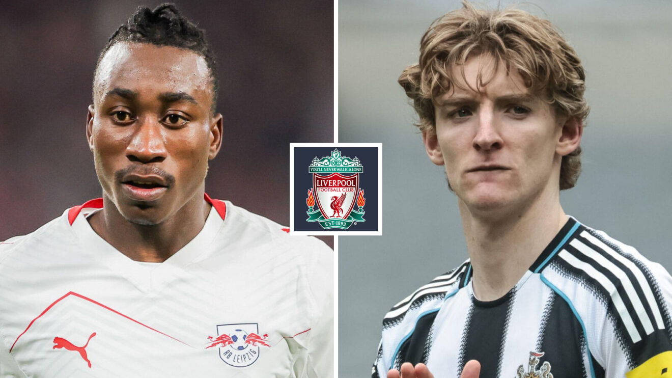 Liverpool transfer targets Yan Diomande and Anthony Gordon