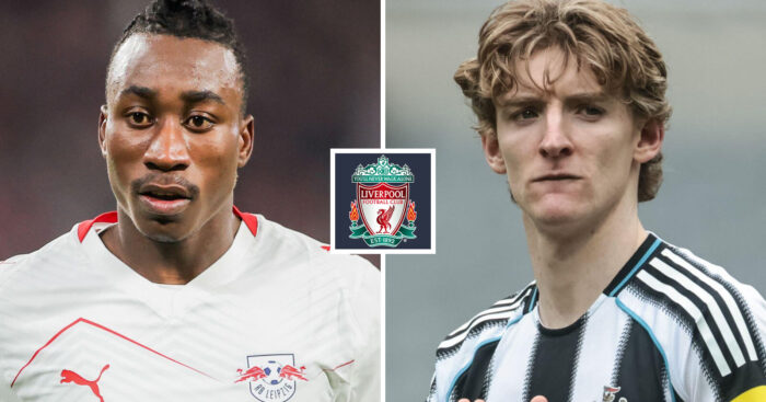 Liverpool transfer targets Yan Diomande and Anthony Gordon