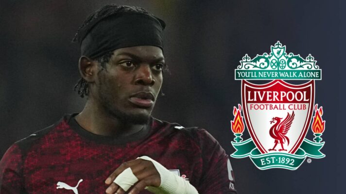 Castello Lukeba with Liverpool badge