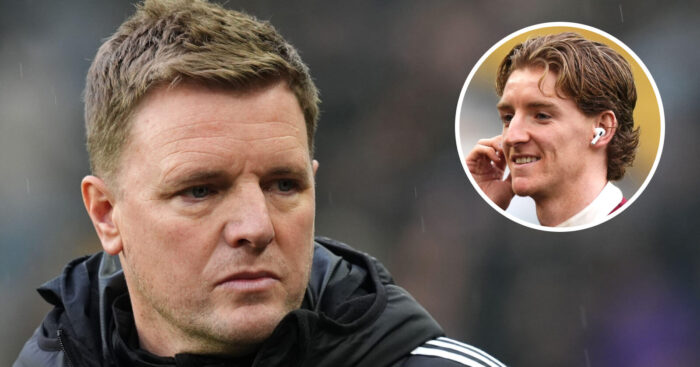 Eddie Howe and Anthony Gordon, Newcastle