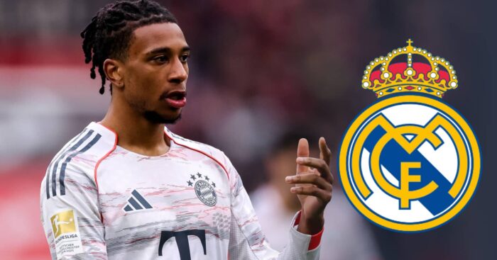 Michael Olise with Real Madrid badge - copyright TEAMtalk